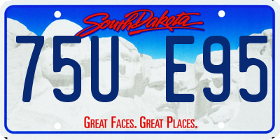 SD license plate 75UE95