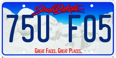 SD license plate 75UF05