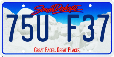 SD license plate 75UF37