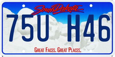 SD license plate 75UH46
