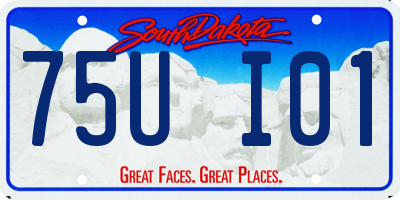 SD license plate 75UI01