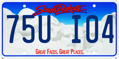SD license plate 75UI04