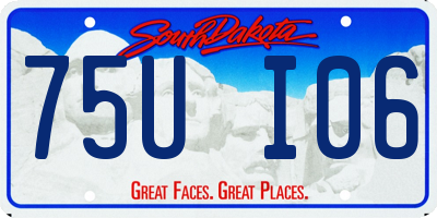 SD license plate 75UI06