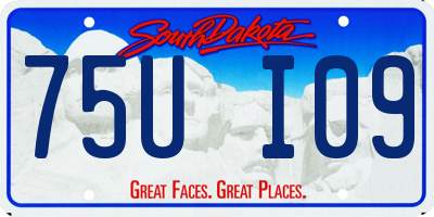 SD license plate 75UI09