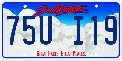 SD license plate 75UI19