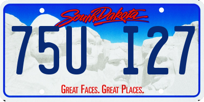 SD license plate 75UI27
