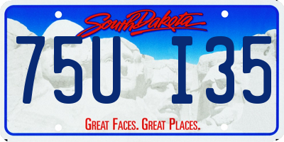 SD license plate 75UI35