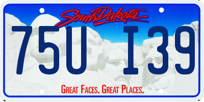 SD license plate 75UI39