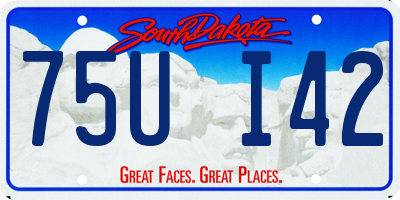 SD license plate 75UI42