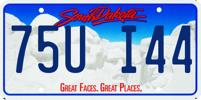 SD license plate 75UI44