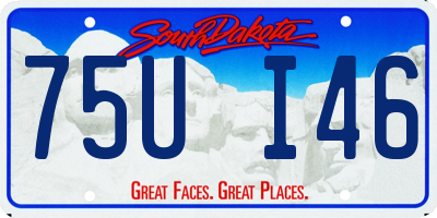 SD license plate 75UI46