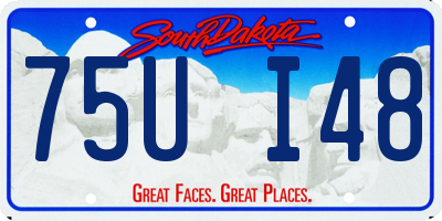 SD license plate 75UI48