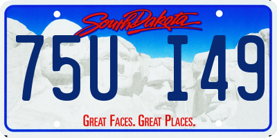 SD license plate 75UI49