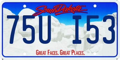 SD license plate 75UI53