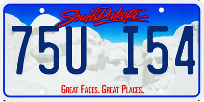 SD license plate 75UI54