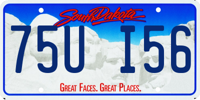 SD license plate 75UI56