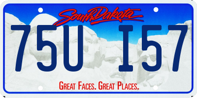 SD license plate 75UI57