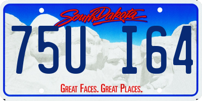 SD license plate 75UI64