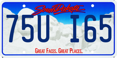 SD license plate 75UI65