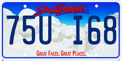 SD license plate 75UI68