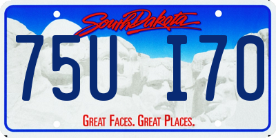 SD license plate 75UI70