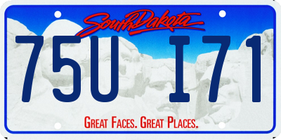 SD license plate 75UI71