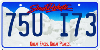 SD license plate 75UI73