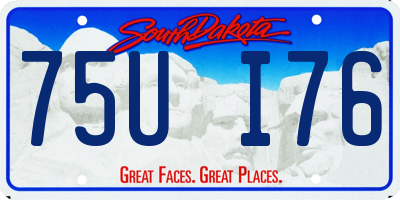 SD license plate 75UI76