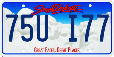 SD license plate 75UI77