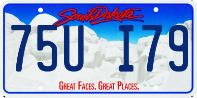 SD license plate 75UI79