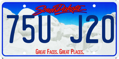 SD license plate 75UJ20