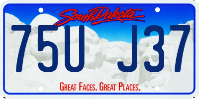 SD license plate 75UJ37