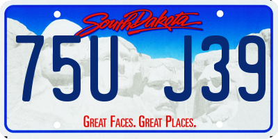 SD license plate 75UJ39