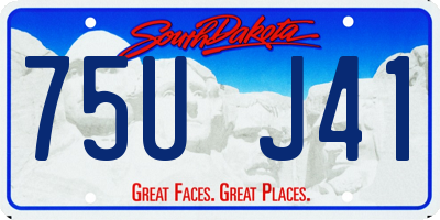SD license plate 75UJ41
