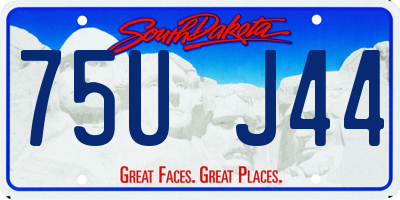 SD license plate 75UJ44