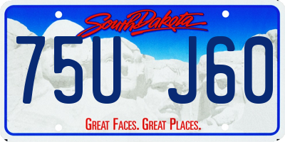 SD license plate 75UJ60