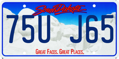 SD license plate 75UJ65