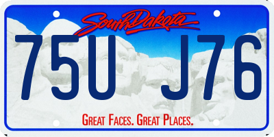 SD license plate 75UJ76