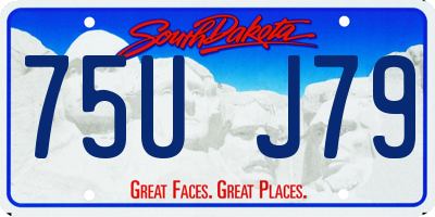 SD license plate 75UJ79