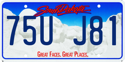SD license plate 75UJ81