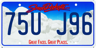 SD license plate 75UJ96