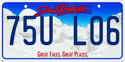 SD license plate 75UL06