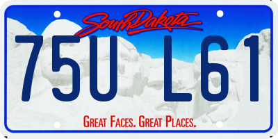 SD license plate 75UL61