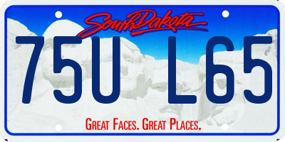 SD license plate 75UL65