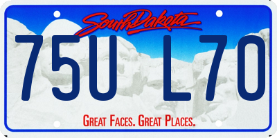 SD license plate 75UL70