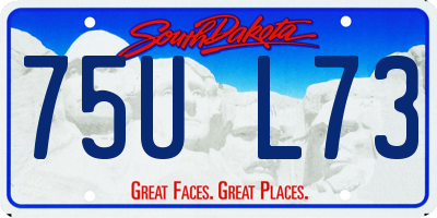 SD license plate 75UL73