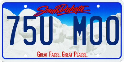 SD license plate 75UM00