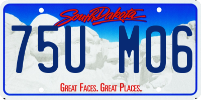 SD license plate 75UM06