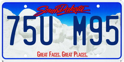 SD license plate 75UM95