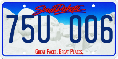 SD license plate 75UO06